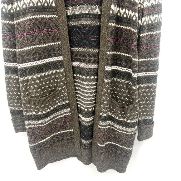 Abercrombie and Fitch Fair Isle Open Front Cardigan Women's XS - Picture 3 of 6